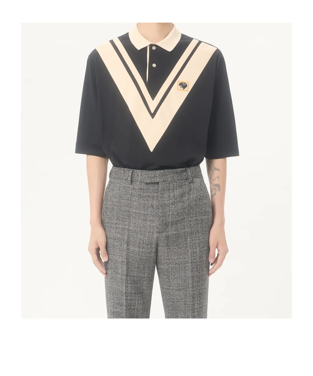 Valentino Embroidered Short-Sleeved Polo Shirt