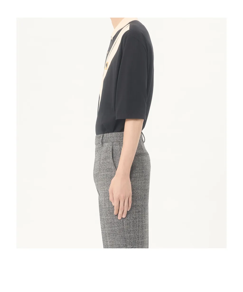 Valentino Embroidered Short-Sleeved Polo Shirt