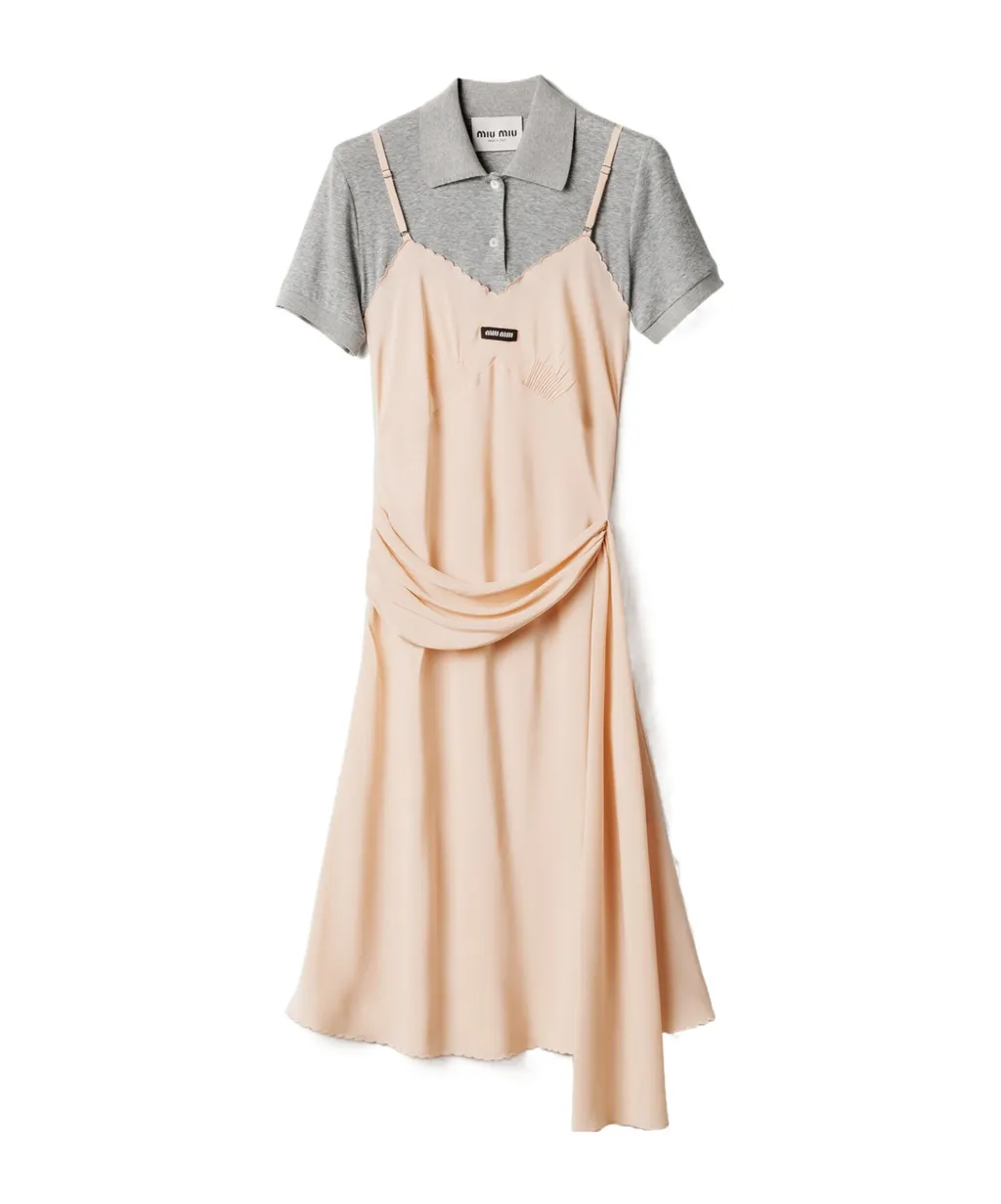 Miu Miu Two-Toned Layered Dress