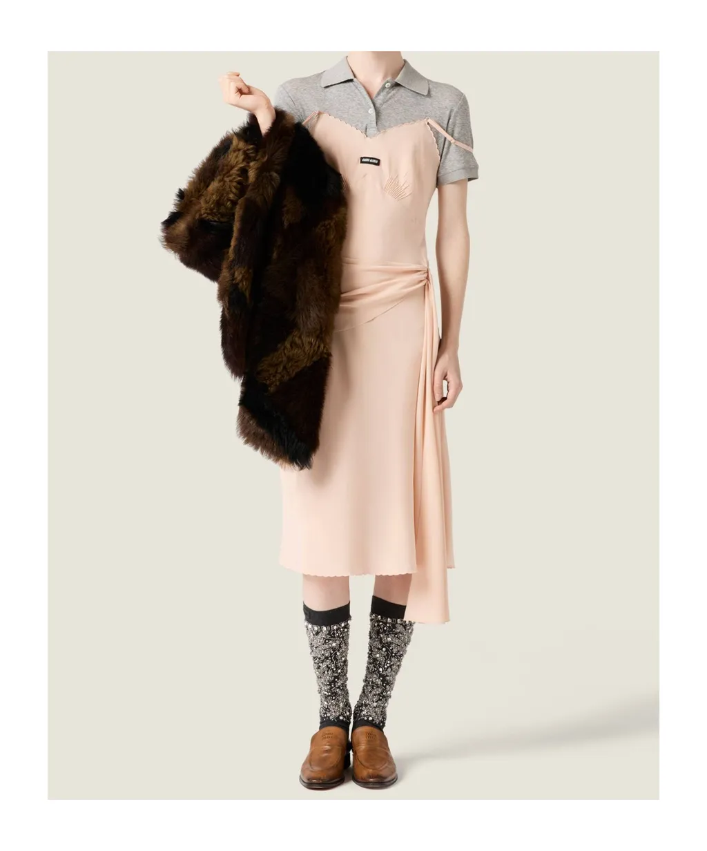 Miu Miu Two-Toned Layered Dress