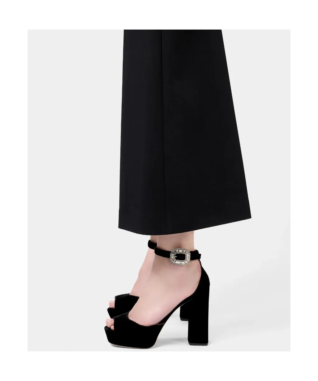 Roger Vivier Velvet Platform Sandals