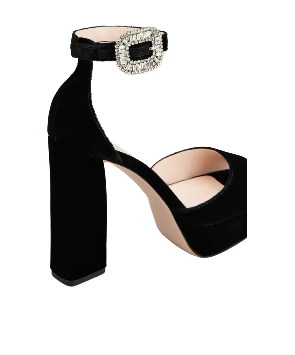 Roger Vivier Velvet Platform Sandals