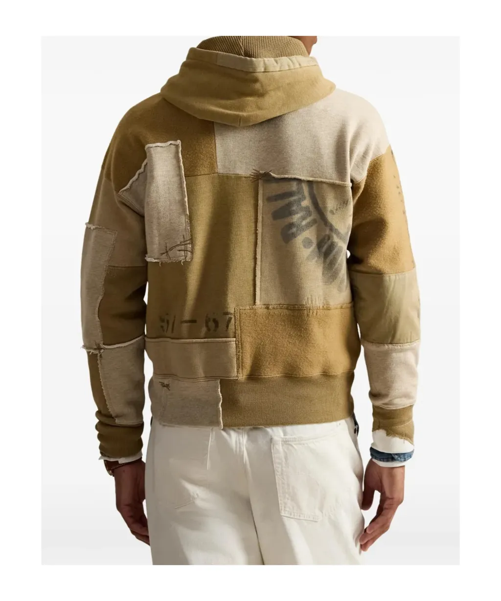 Patchwork-Design Hoodie