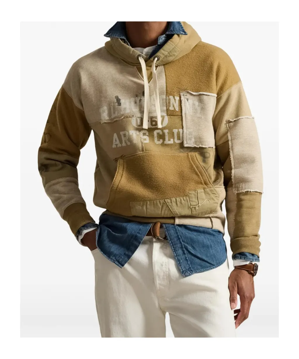 Patchwork-Design Hoodie