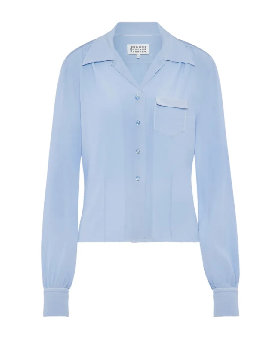 Maison Margiela Long-Sleeved Satin Shirt