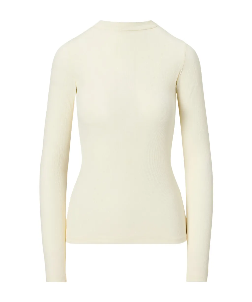 Button-Down Ribbed Top
