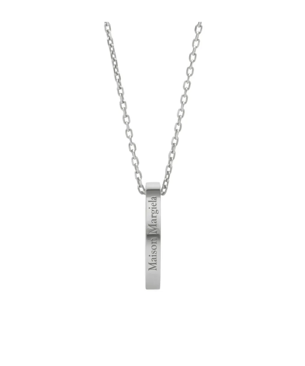 Maison Margiela Logo Ring Pendant Necklace