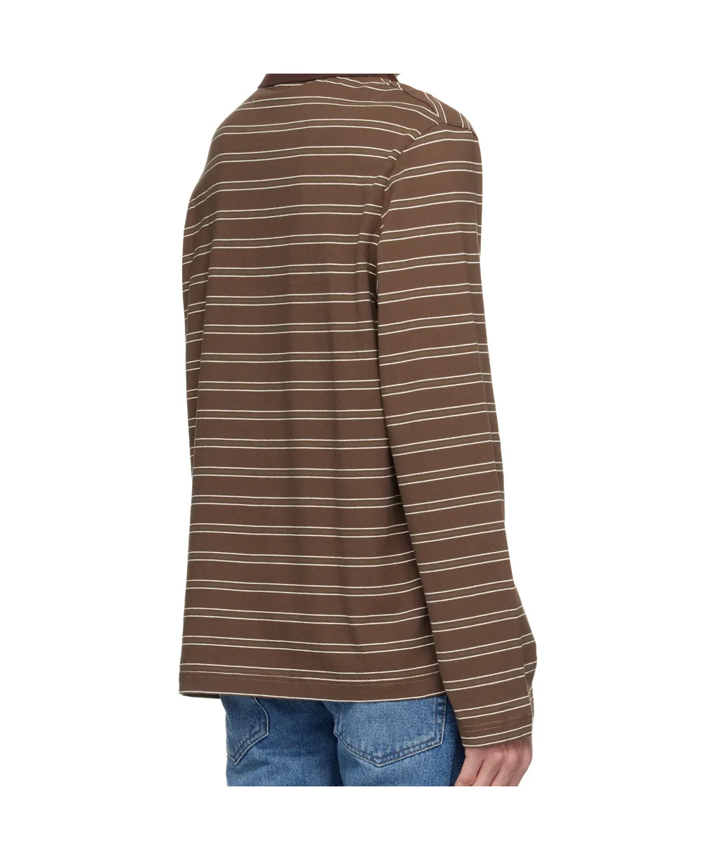 A.P.C. ,Button Detailed Striped Polo Shirt