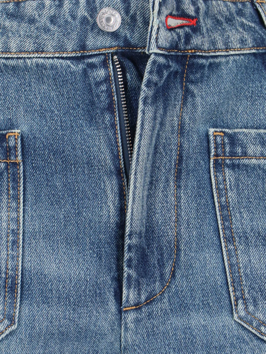 Victoria Beckham Distressed Regular Fit Jeans