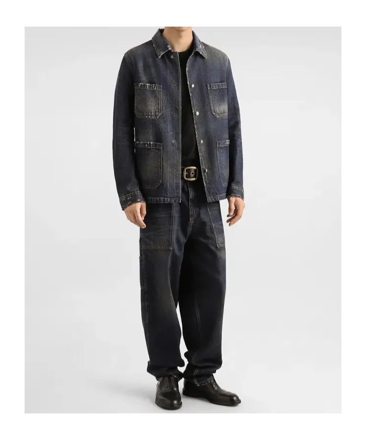 Long-Sleeved Denim Jacket