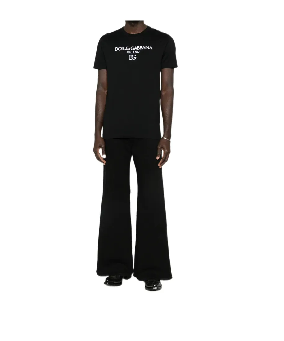 Dolce & Gabbana Logo Embroidered T-Shirt