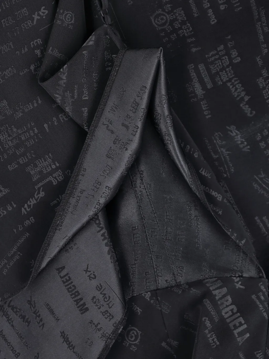 Mm6 Maison Margiela Folded Jacquard Top