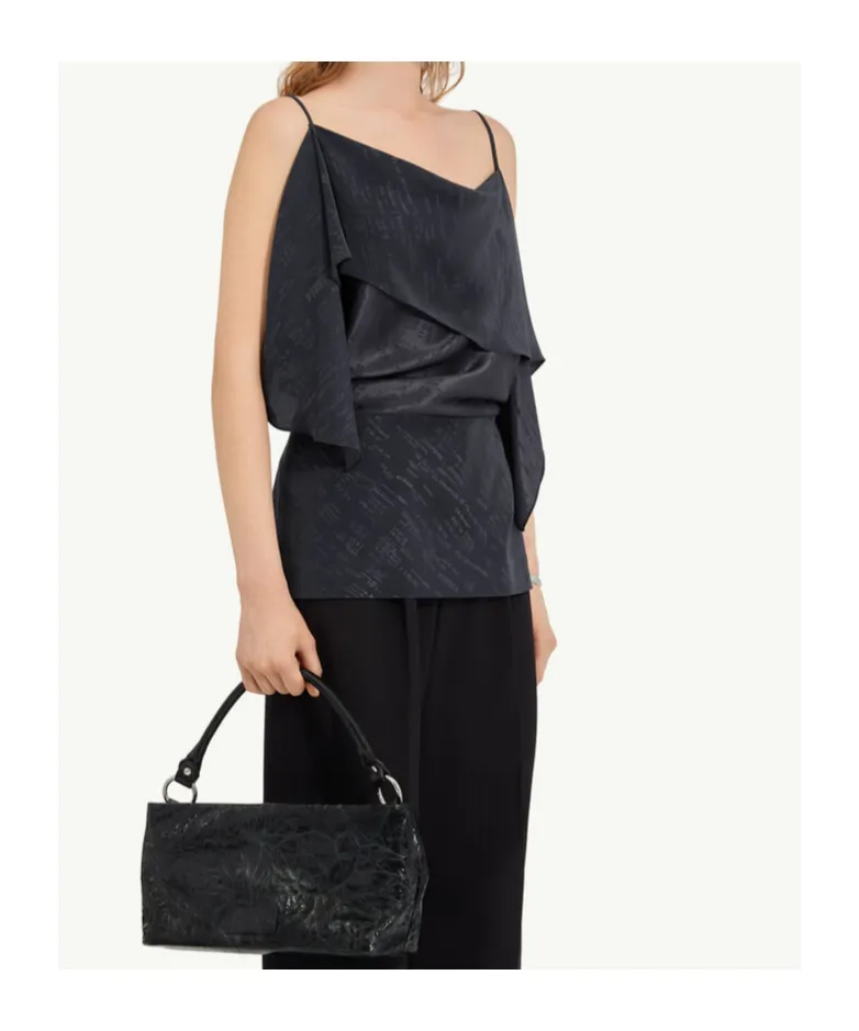 Mm6 Maison Margiela Folded Jacquard Top