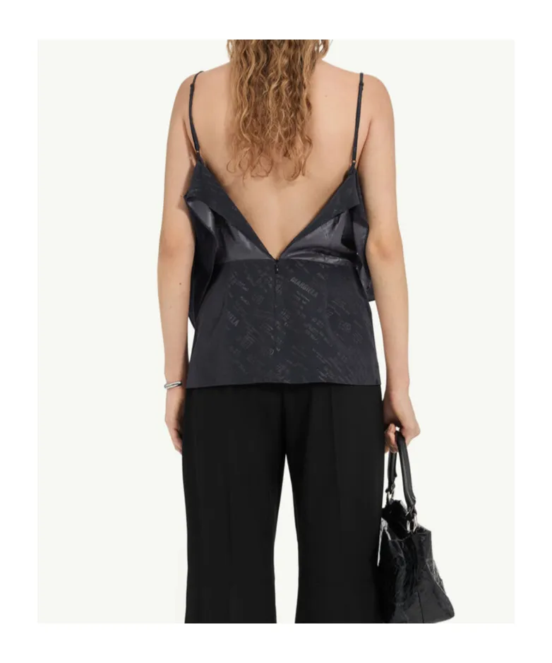 Mm6 Maison Margiela Folded Jacquard Top