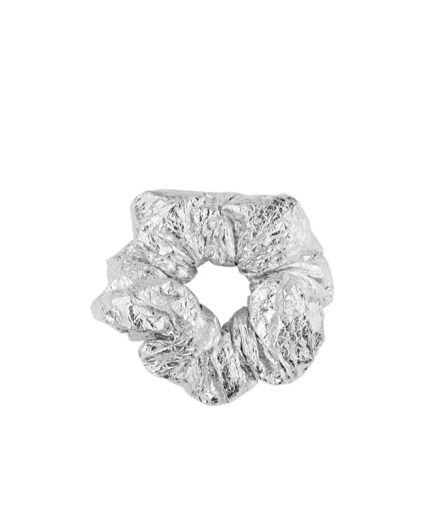 Mm6 Maison Margiela Crinkled Metallic Hair Tie