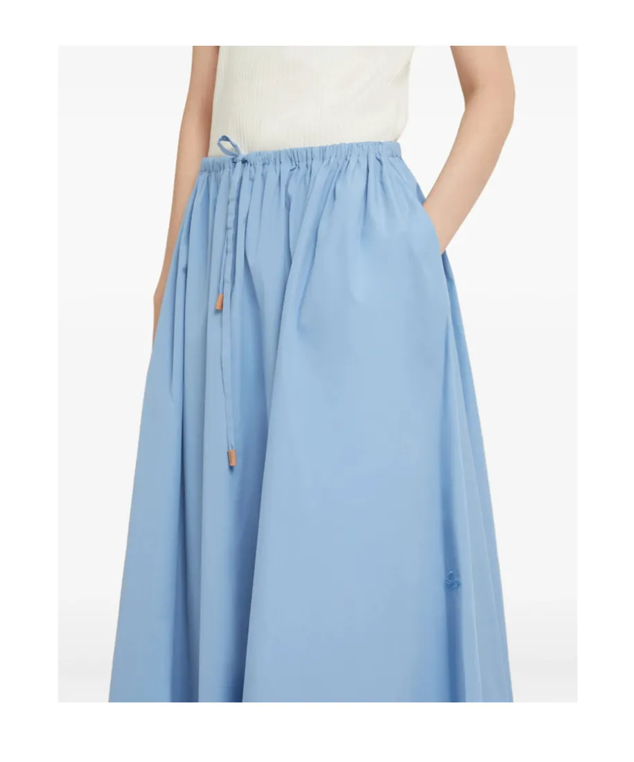 Marni Poplin Drawstring Skirt