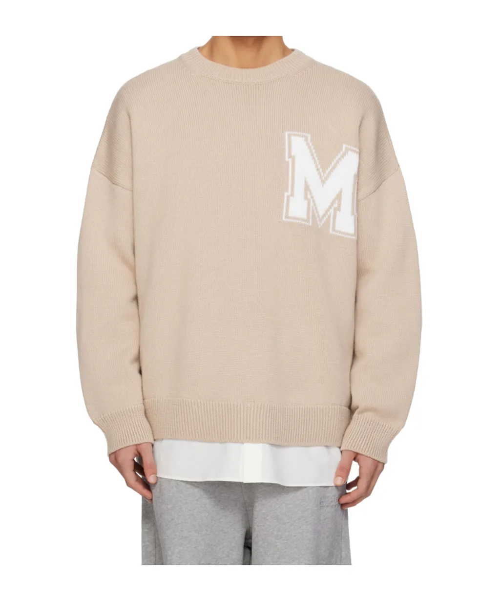 Mm6 Maison Margiela Varsity Knitted Jumper