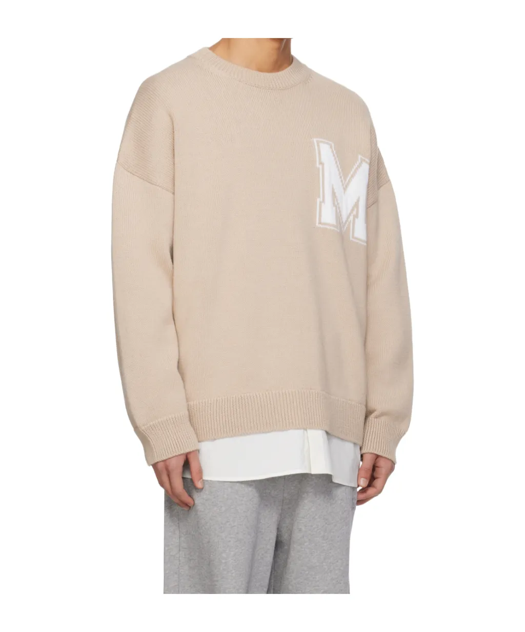 Mm6 Maison Margiela Varsity Knitted Jumper