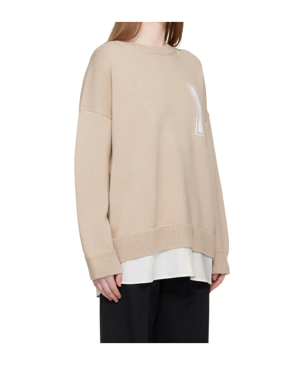 Mm6 Maison Margiela Varsity Knitted Jumper