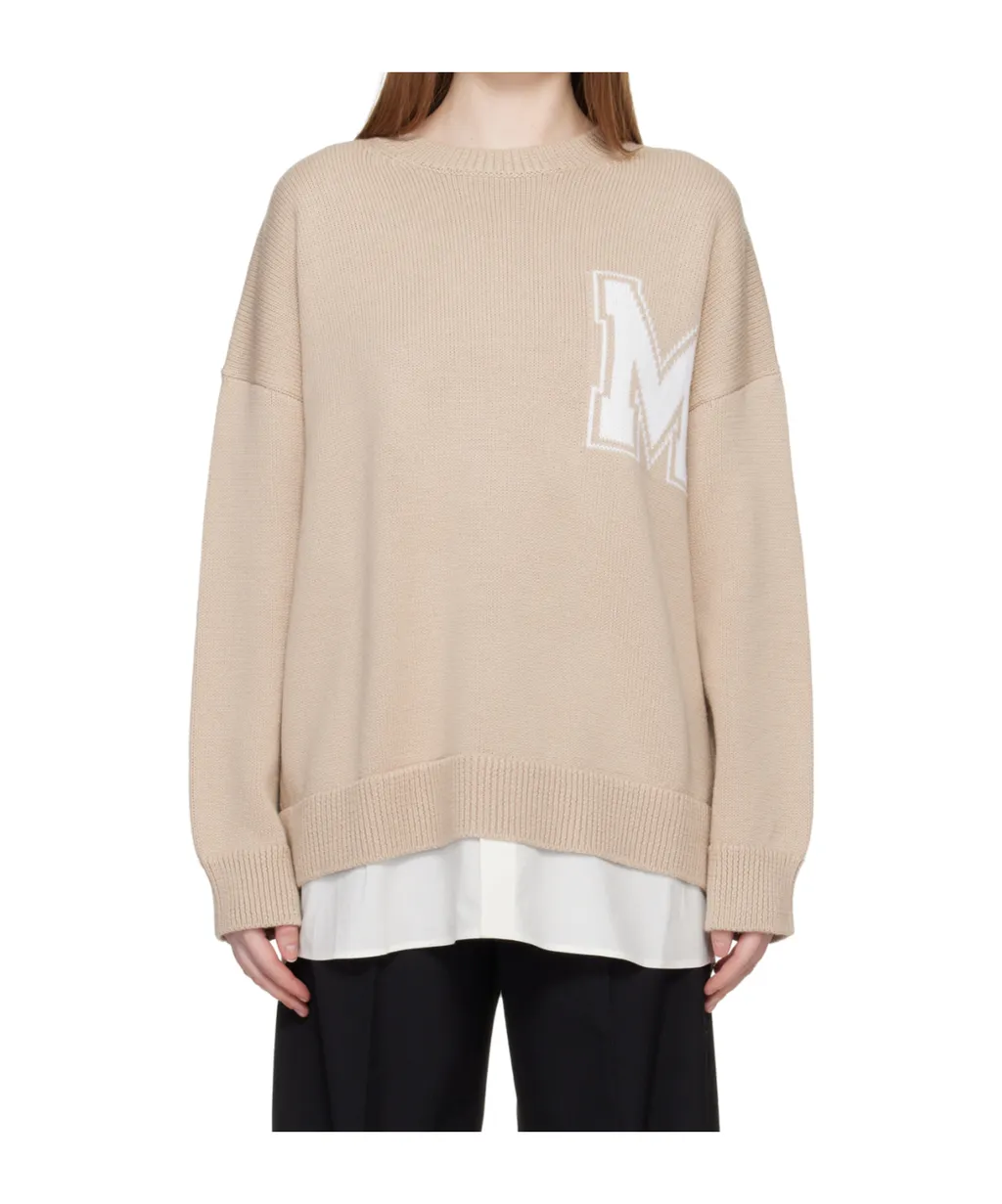 Mm6 Maison Margiela Varsity Knitted Jumper