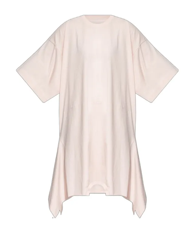 Mm6 Maison Margiela Asymmetric Crewneck Dress