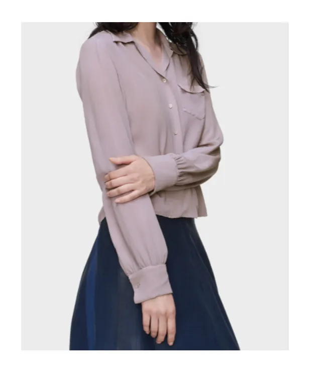 Maison Margiela Long-Sleeved Satin Shirt