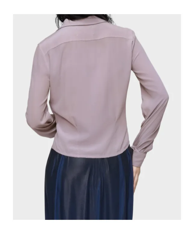 Maison Margiela Long-Sleeved Satin Shirt