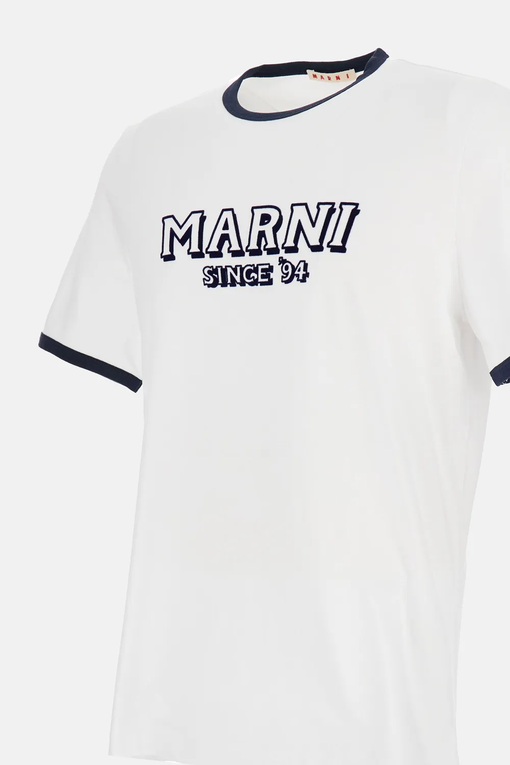 Marni Contrast-Trim Short Sleeved T-Shirt