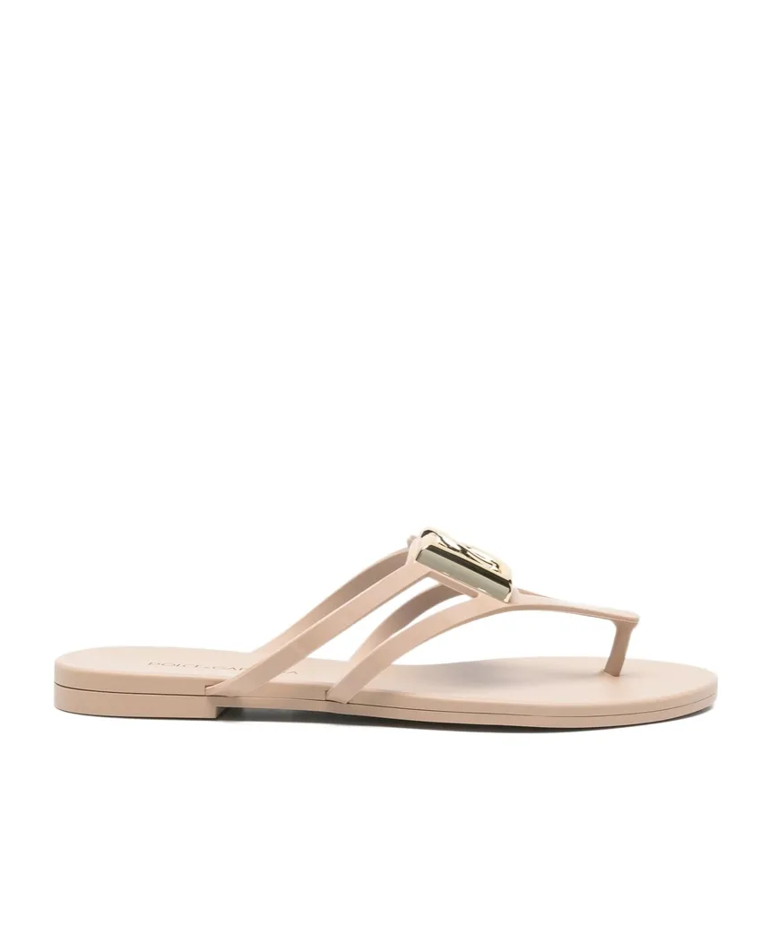 Dolce & Gabbana Logo Plaque Flip Flops