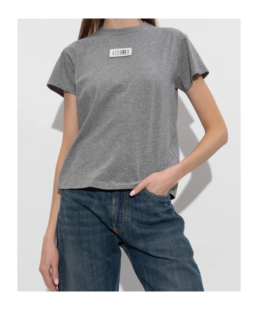 Mm6 Maison Margiela Short-Sleeve Crewneck T-Shirt