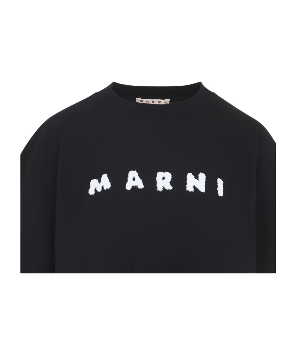 Marni Logo Scribbled Boxy T-Shirt