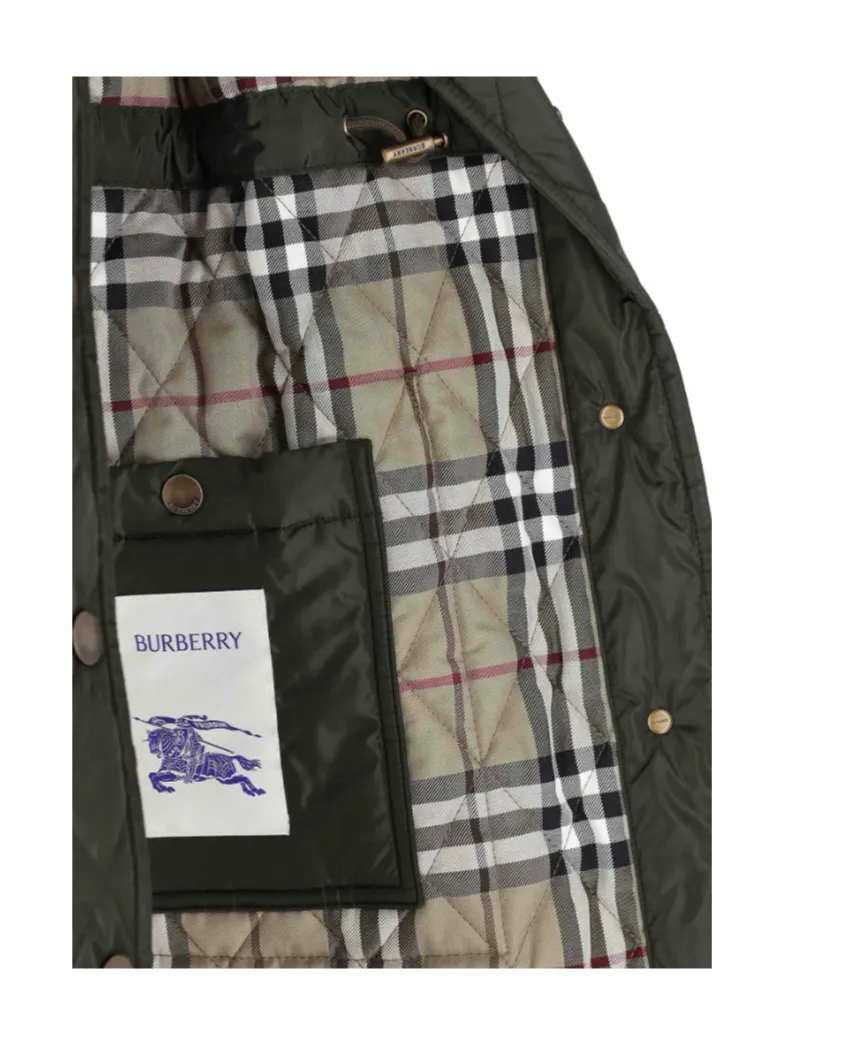 Burberry Long Sleeved Quilted Coat