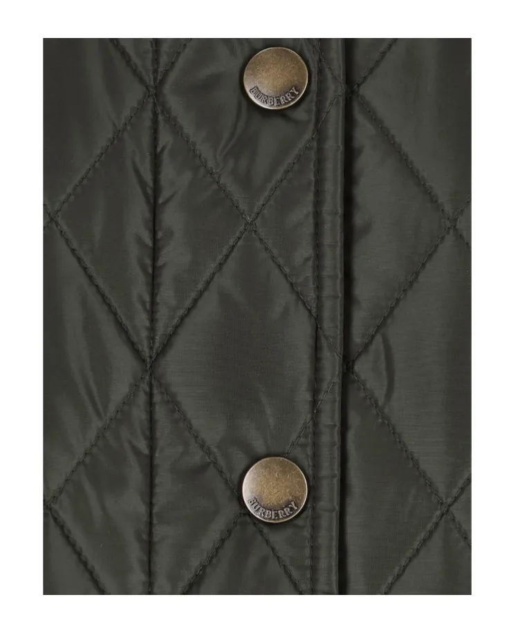 Burberry Long Sleeved Quilted Coat