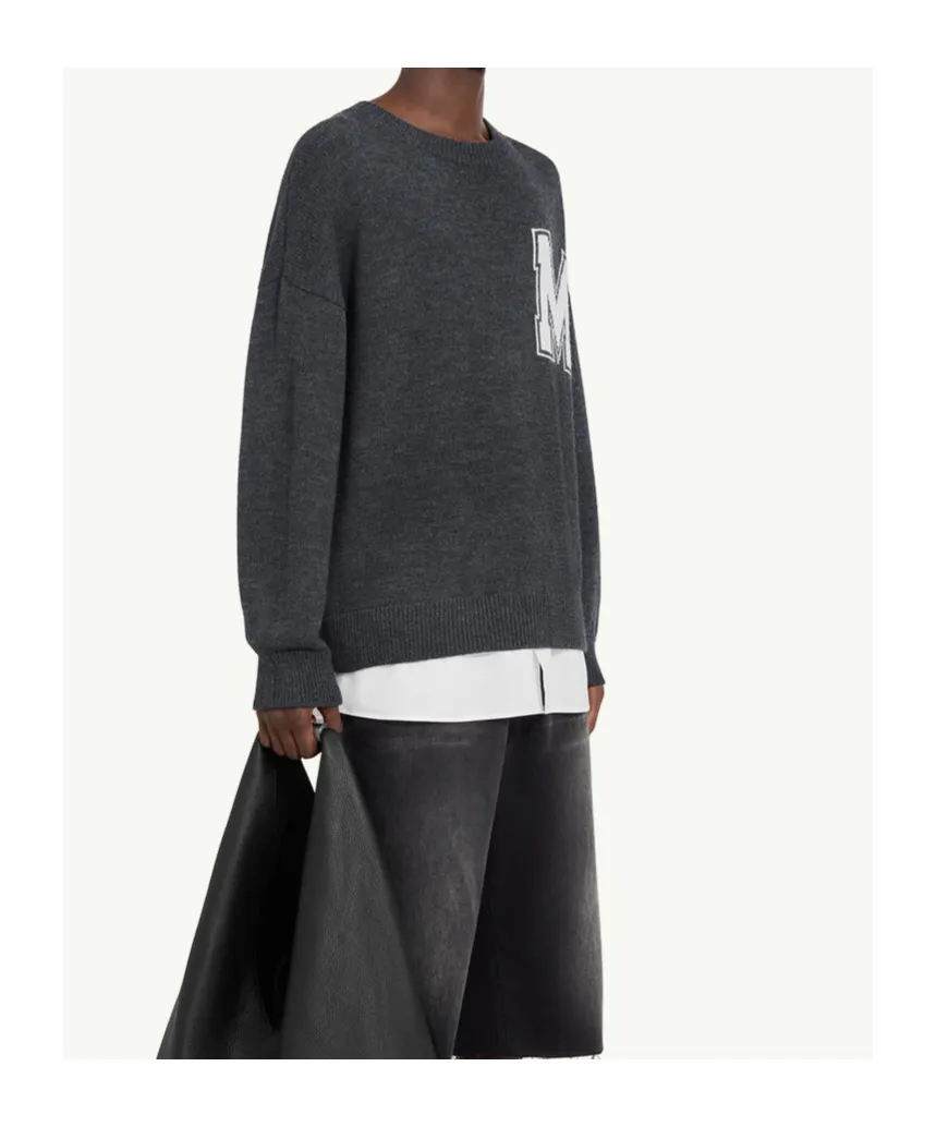Mm6 Maison Margiela Varsity Knitted Sweater