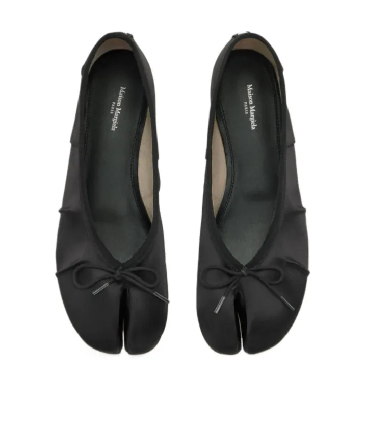 Maison Margiela Tabi Satin Ballerina Shoes