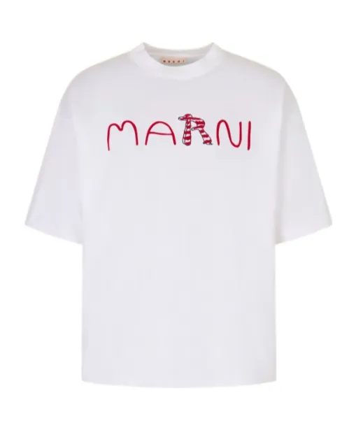 Marni Logo Printed Crewneck T-Shirt