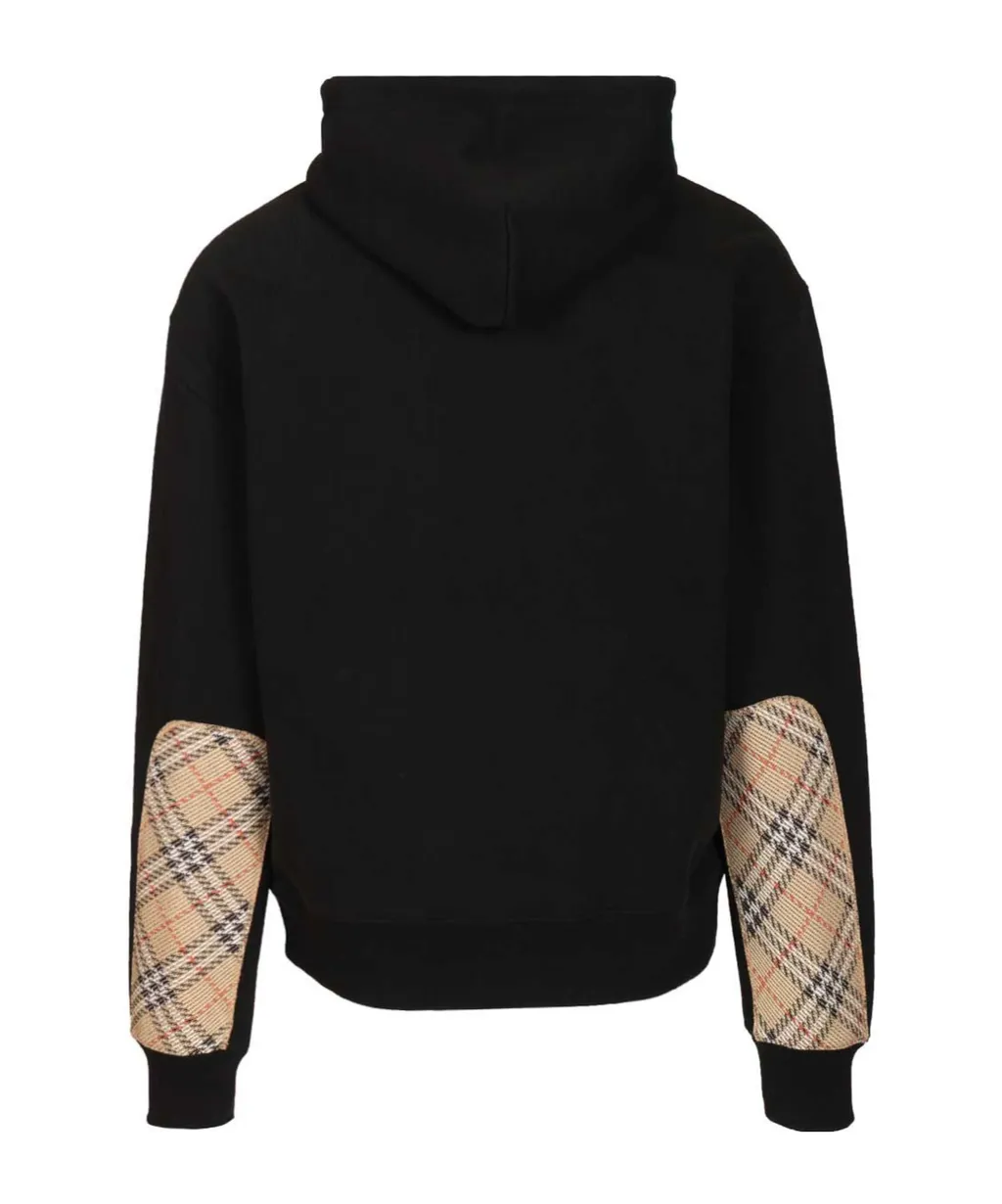 Burberry Checked Drawstring Hoodie