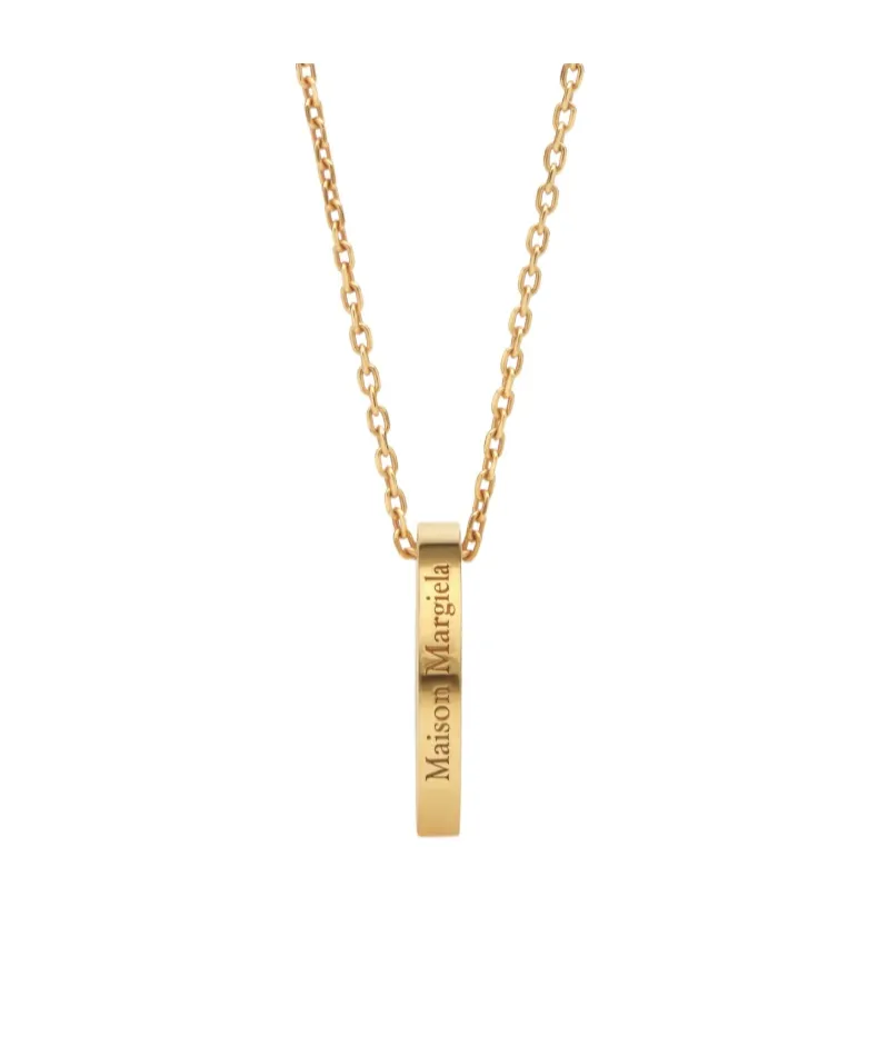 Maison Margiela Logo Ring Pendant Necklace