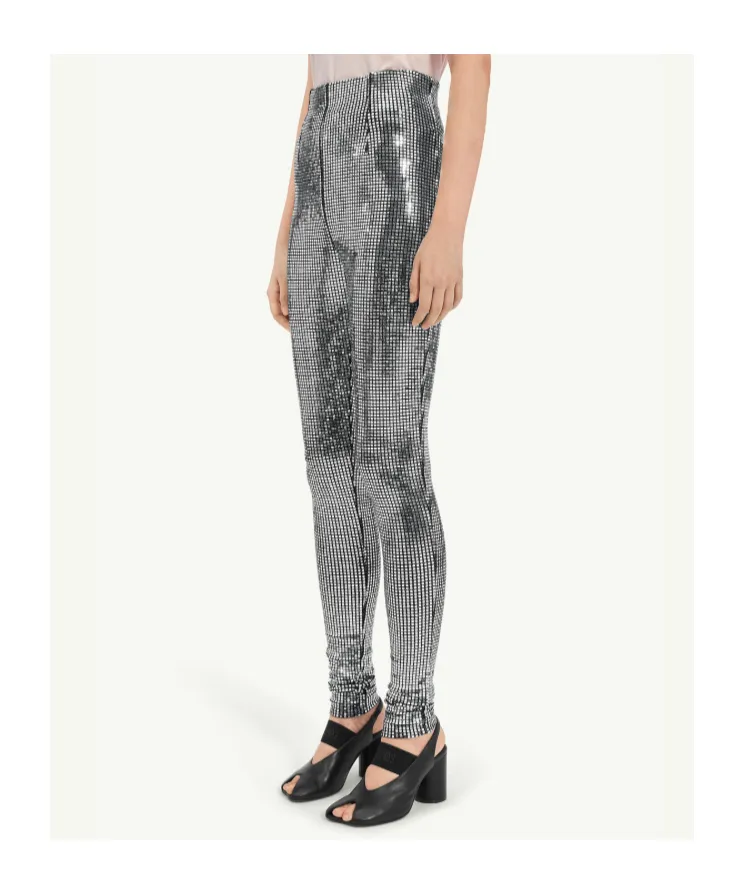 Mm6 Maison Margiela High-Waisted Sequinned Trousers