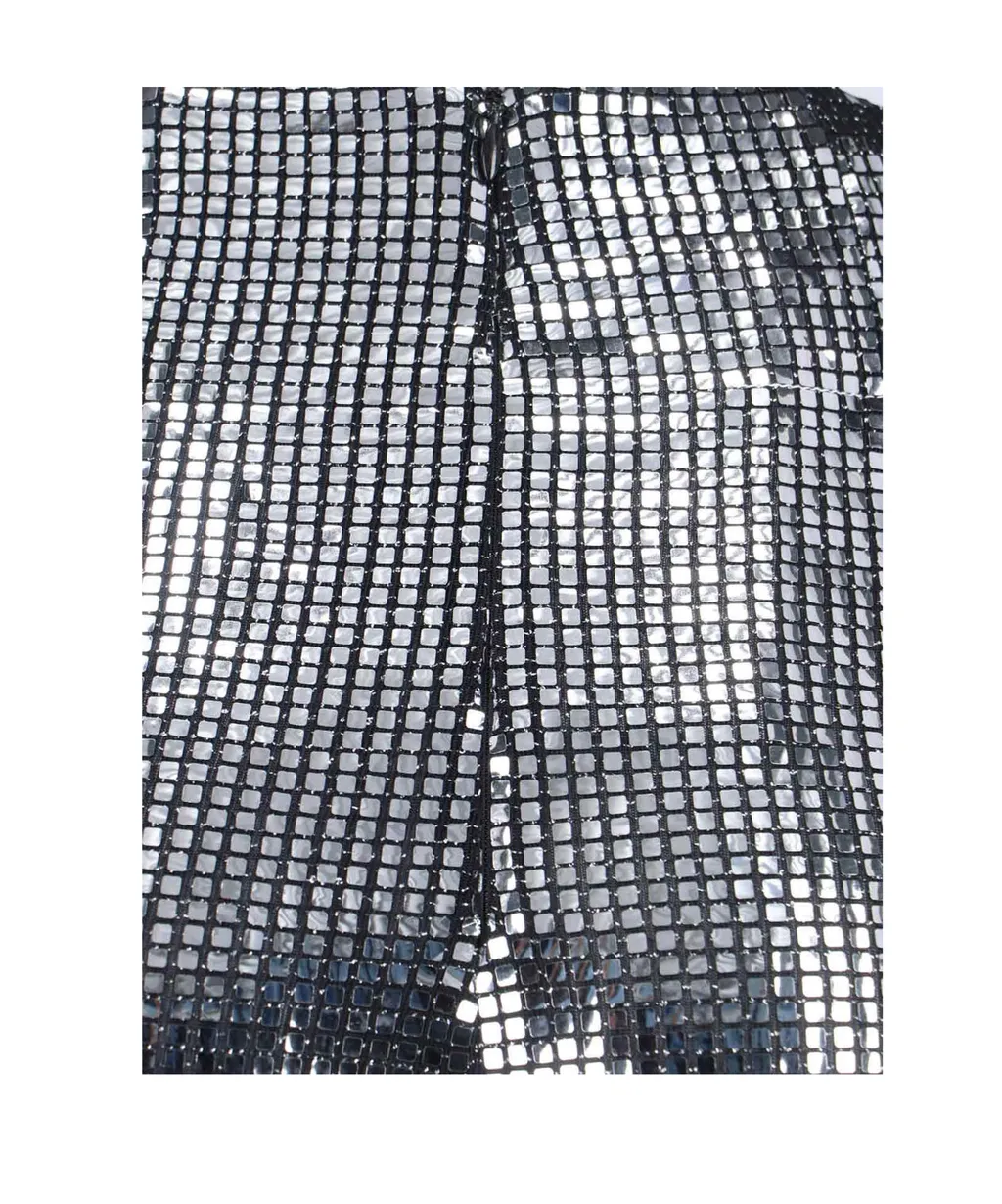 Mm6 Maison Margiela High-Waisted Sequinned Trousers