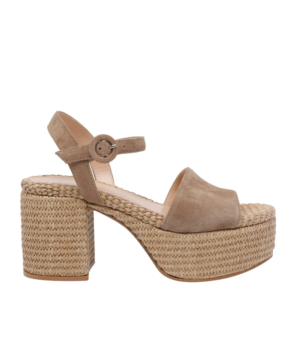 Gianvito Rossi Round-Toe High-Heeled Sandals