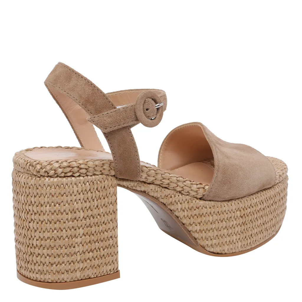 Gianvito Rossi Round-Toe High-Heeled Sandals