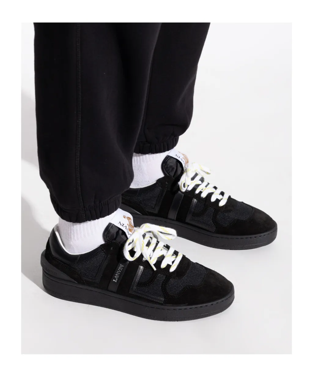 Lanvin Clay Lace-Up Sneakers