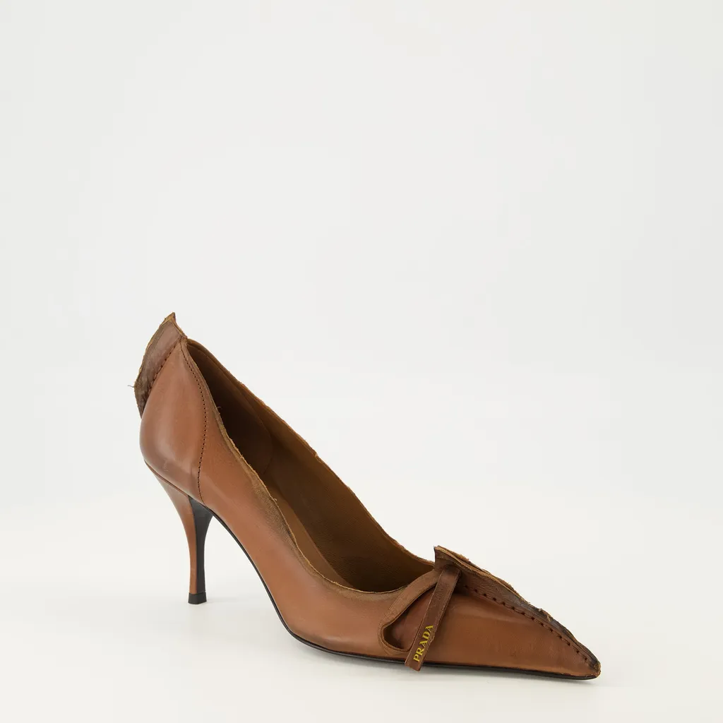 Prada Pointed-Toe Slip-On Pumps