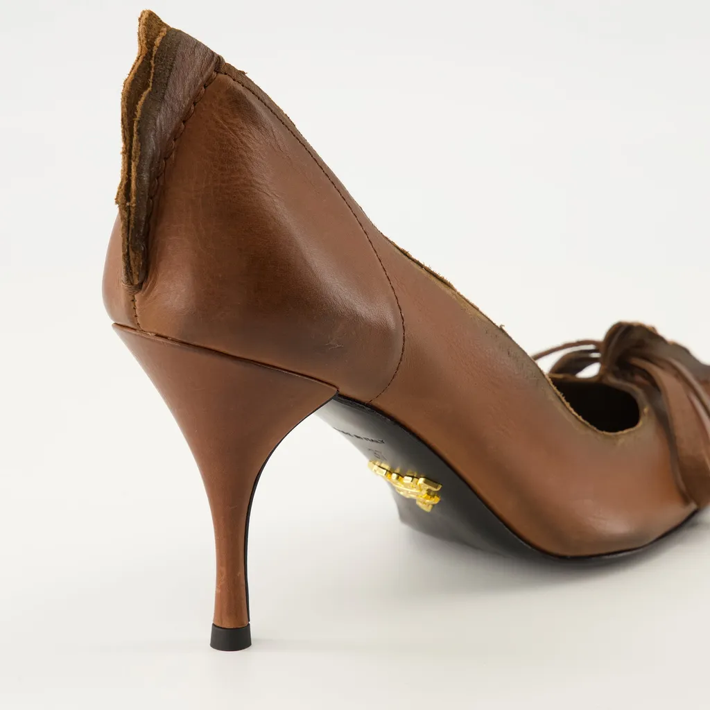 Prada Pointed-Toe Slip-On Pumps