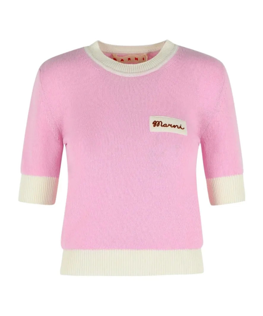 Marni Logo Embroidered Jumper