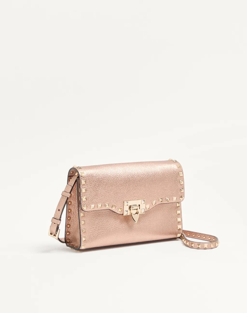 Valentino Garavani Rockstud Foldover Top Small Crossbody Bag