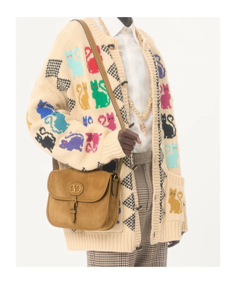 Valentino Antibes Foldover Top Shoulder Bag