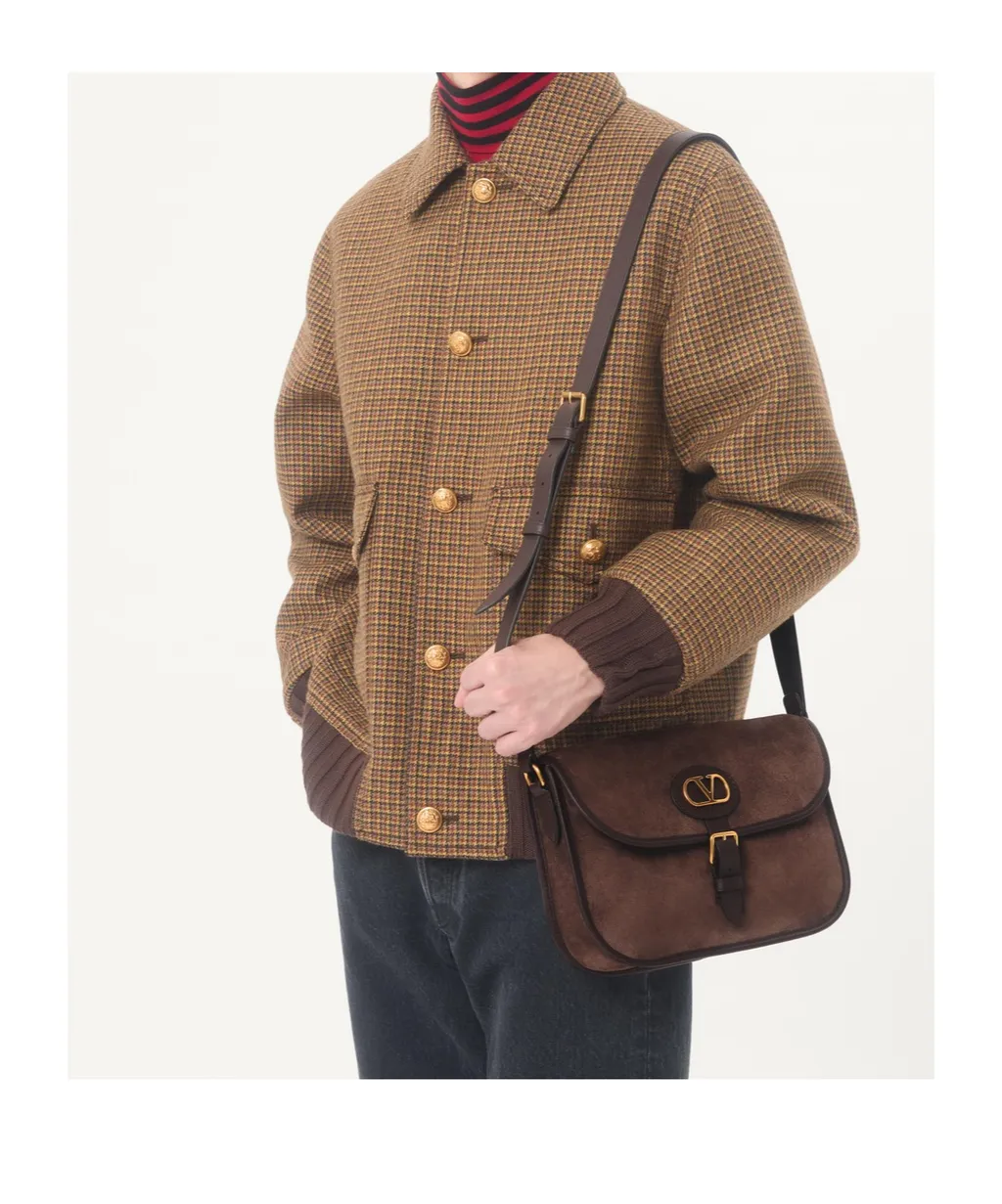 Valentino Garavani Antibes Suede Shoulder Bag