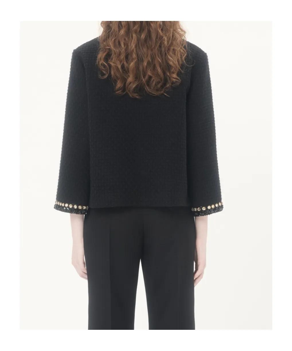 Embroidered Canestrello Tweed Jacket